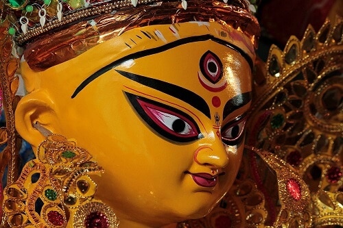 Goddess Durga face